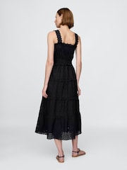 Gap Black DÔEN Eyelet Maxi Dress - Image 2 of 7