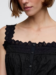 Gap Black DÔEN Eyelet Maxi Dress - Image 5 of 7