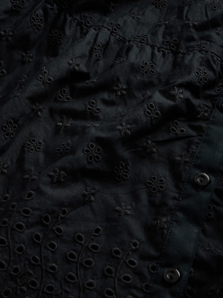 Gap Black DÔEN Eyelet Maxi Dress - Image 7 of 7
