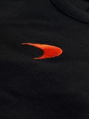 Reiss Black Anniston McLaren F1 Team Cotton Logo Vest - Image 5 of 5