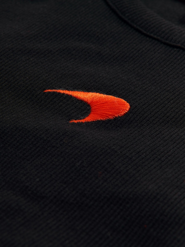 Reiss Black Anniston McLaren F1 Team Cotton Logo Vest - Image 5 of 5