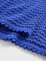 Azul - Gap 100% Cotton Crochet Cropped Trousers - Imagen 6 de 6