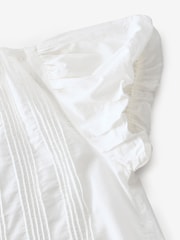 Weiß - Gap Cotton Button Through Bubble-Sleeve Top - Bild 8 von 8