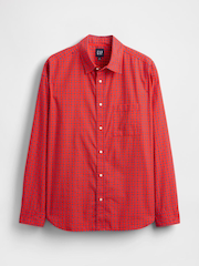Gap Red DÔEN Poplin Big Shirt - Image 1 of 5