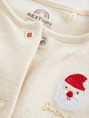 Creme - Baby-Schlafanzug mit Weihnachtsfiguren (0 Monate - 3 Jahre) - Bild 5 von 14
