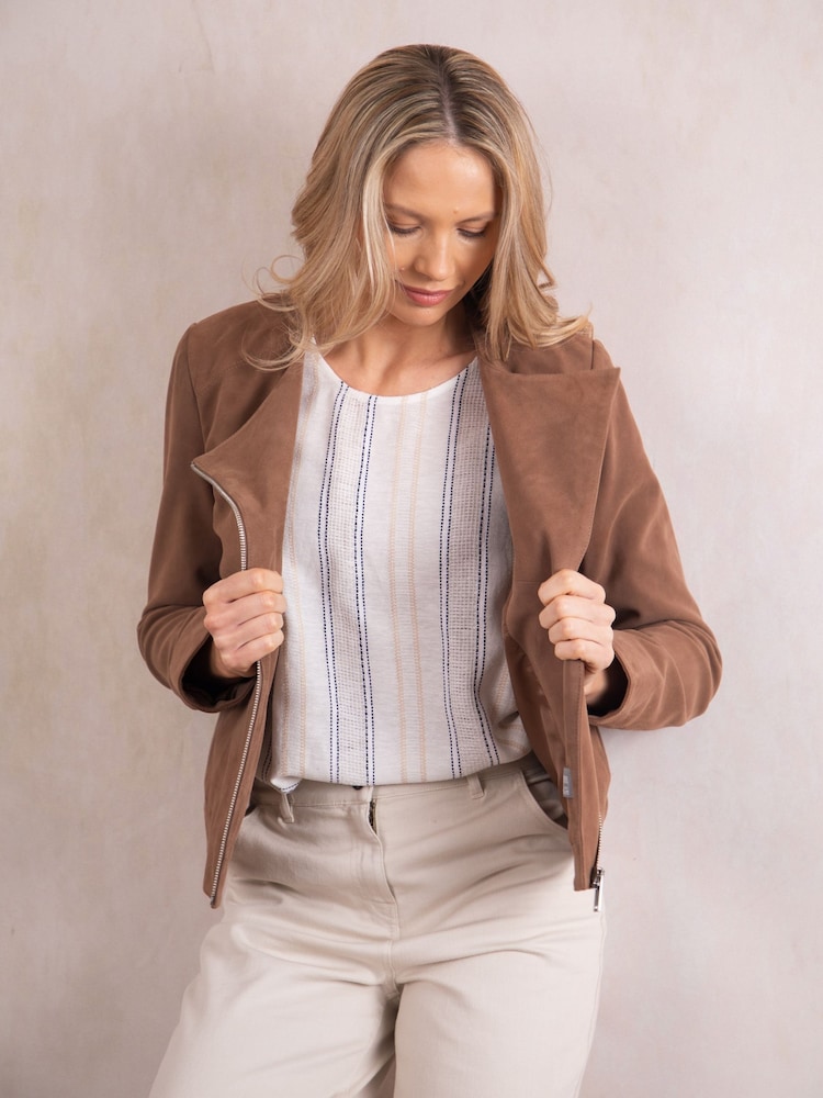 Lakeland Leather Brown Suede Sawrey Jacket - Image 9 of 9