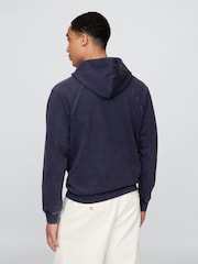 Gap Navy/Blue DÔEN Heavyweight Raglan Logo Hoodie - Image 3 of 8
