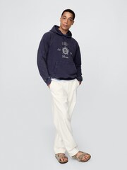Gap Navy/Blue DÔEN Heavyweight Raglan Logo Hoodie - Image 5 of 8