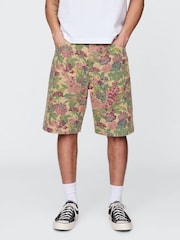 Gap Green Floral Canvas Shorts - Image 1 of 9
