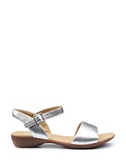 Hotter Silver Wide Fit Tropic Buckle Sandals - Image 1 of 4