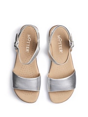 Hotter Silver Wide Fit Tropic Buckle Sandals - Image 4 of 4