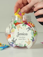Personalised Easter Bunny Sweet Jar by PMC - Image 2 of 4