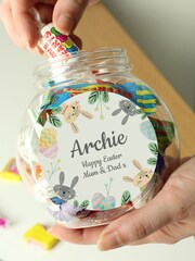 Personalised Easter Bunny Sweet Jar by PMC - Image 3 of 4
