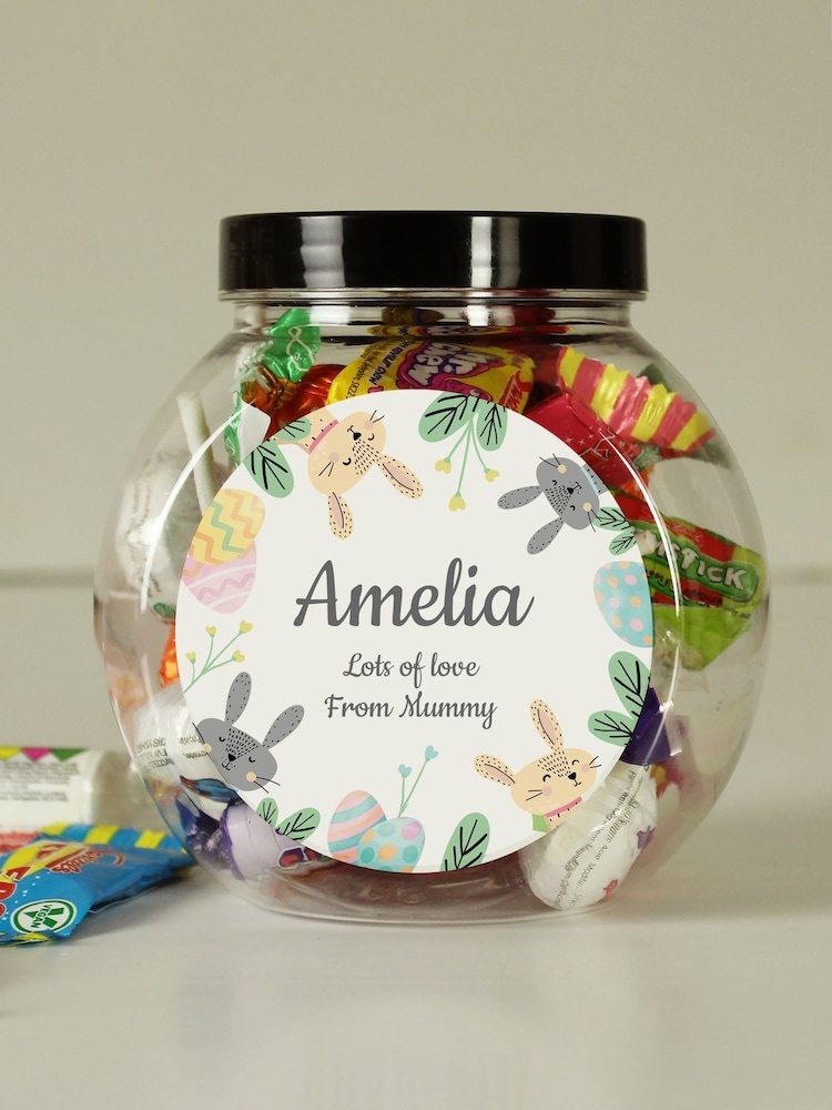Personalised Easter Bunny Sweet Jar by PMC - Image 4 of 4