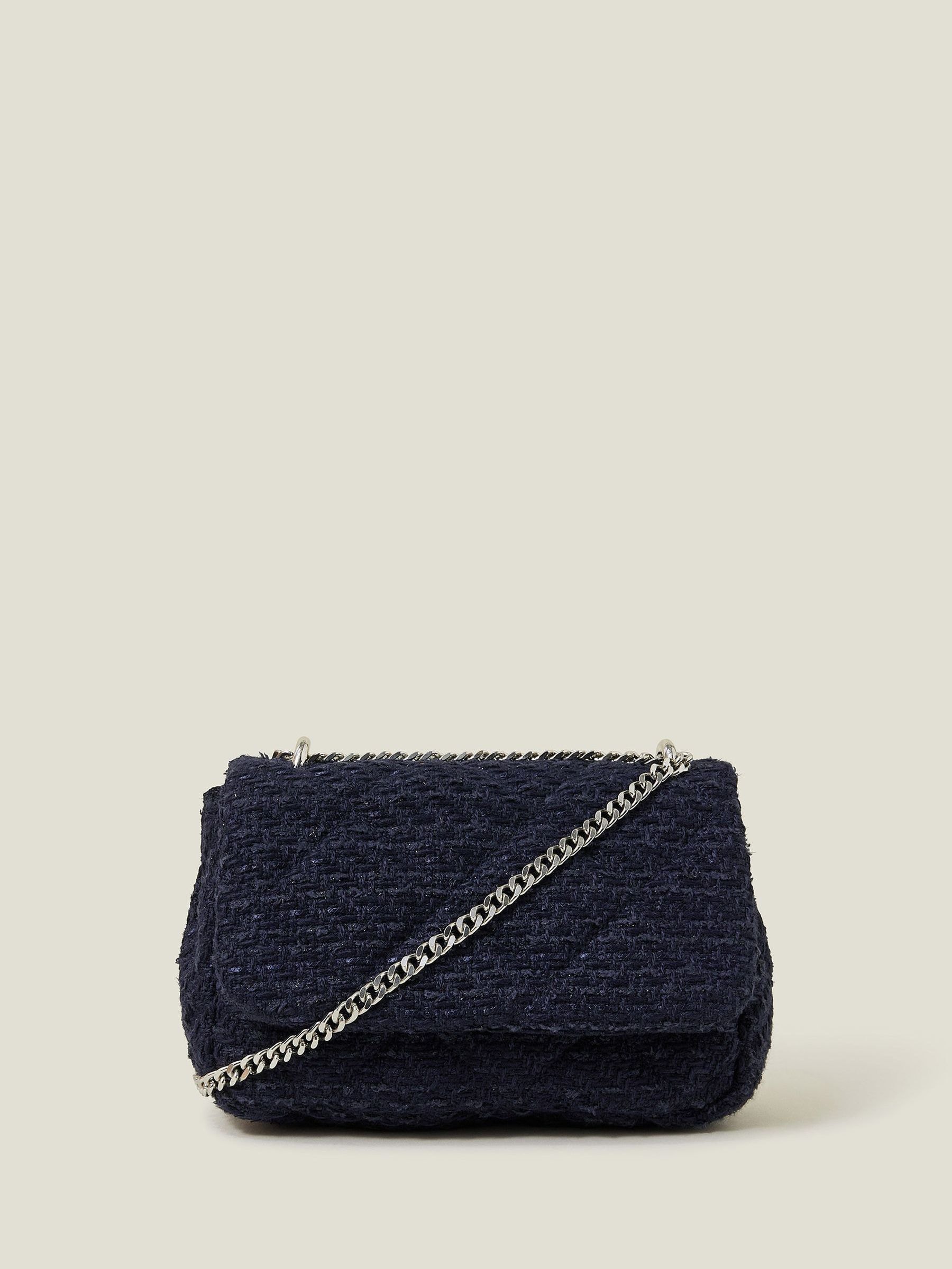 Accessorize Blue Boucle Chain Shoulder Bag