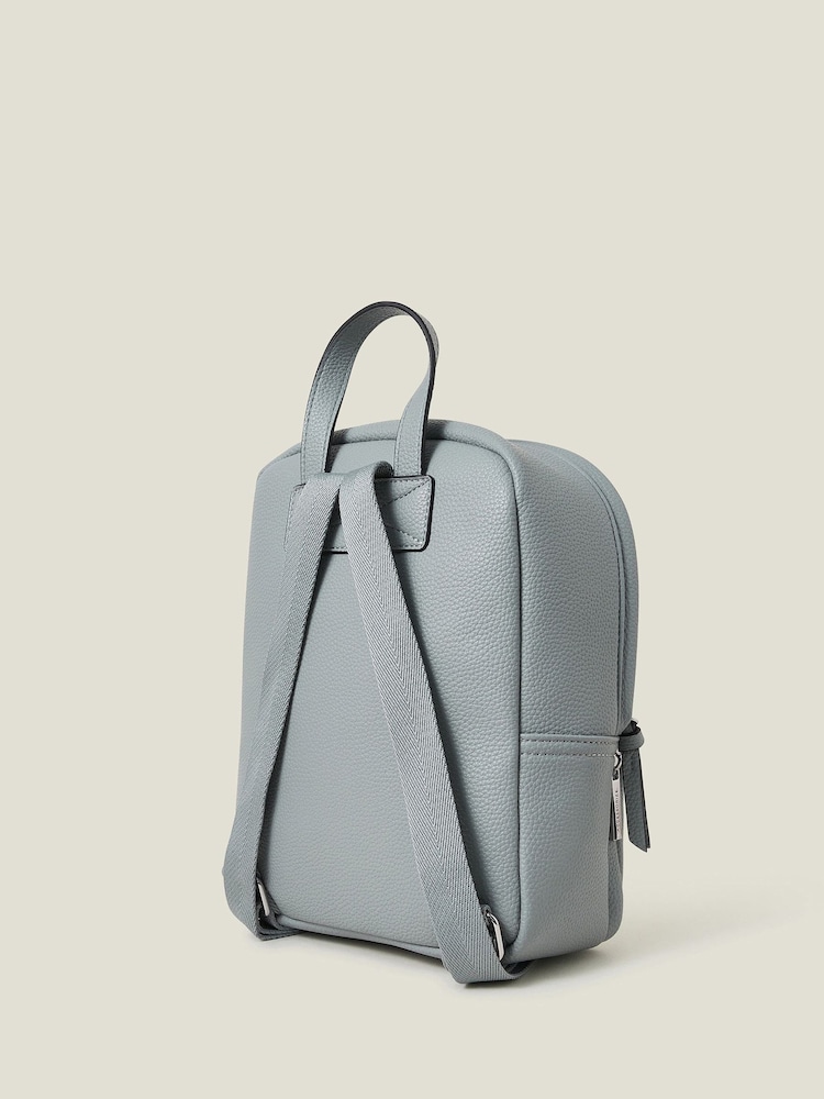 Accessorize Small Plain Faux Leather Backpack - صورة 2 من 4 Accessorize Small Plain Faux Leather Backpack - صورة 2 من 4