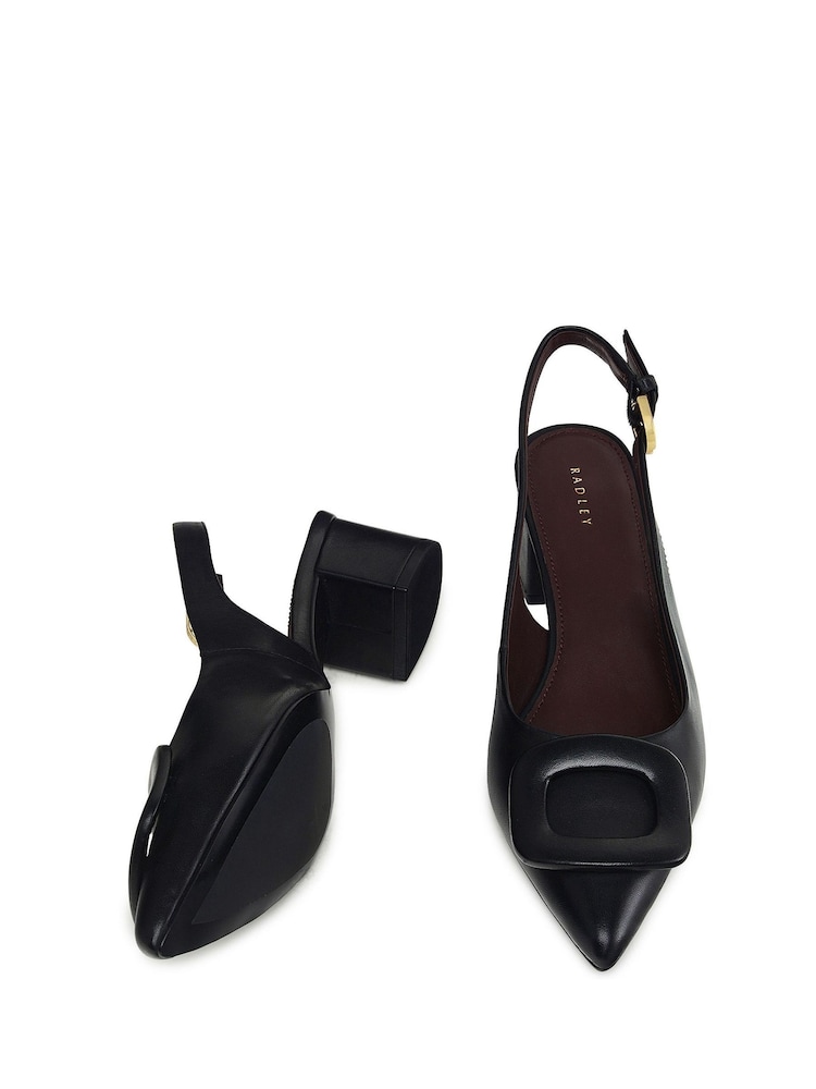 črna - Radley Grosvenor Arcade Heeled Slingback Čevlji - Slika 3 iz 3 črna - Radley Grosvenor Arcade Heeled Slingback Čevlji - Slika 3 iz 3