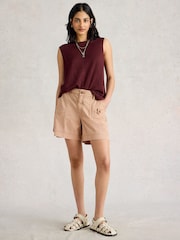 White Stuff Brown Mollie Combat Shorts - Image 1 of 6