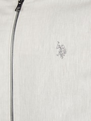 U.S. Polo Assn. Grey Mens Blend Classic Bomber Jacket - Image 10 of 12
