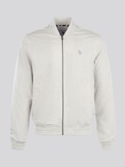U.S. Polo Assn. Grey Mens Blend Classic Bomber Jacket - Image 7 of 12