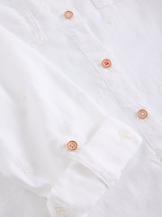 White Stuff White Sophie Longline Shirt - Image 6 of 6