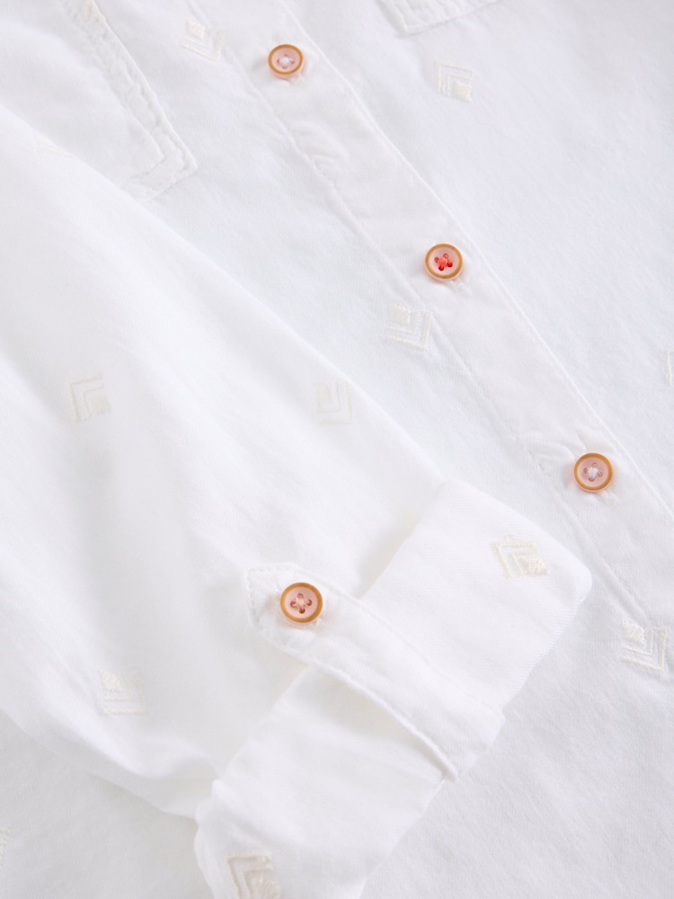 White Stuff White Sophie Longline Shirt - Image 6 of 6 White Stuff White Sophie Longline Shirt - Image 6 of 6