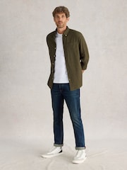 أزرق - White Stuff Eastwood Zip Fly Straight Jeans - صورة 3 من 7