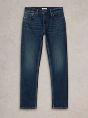 أزرق - White Stuff Eastwood Zip Fly Straight Jeans - صورة 5 من 7