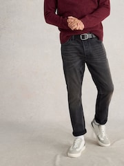 Черный - White Stuff Eastwood Zip Fly Straight Jeans - Изображение 1 из 6