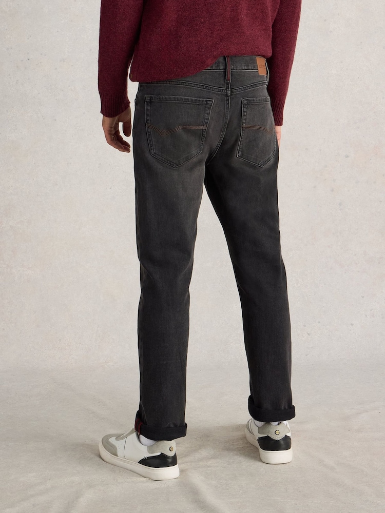 Черный - White Stuff Eastwood Zip Fly Straight Jeans - Изображение 2 из 6