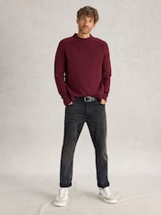 Черный - White Stuff Eastwood Zip Fly Straight Jeans - Изображение 3 из 6