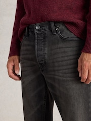 Черный - White Stuff Eastwood Zip Fly Straight Jeans - Изображение 4 из 6