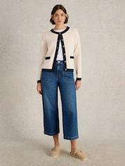 White Stuff Natural Charlotte 100% Organic Cotton Cardigan - Image 3 of 6
