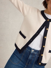 White Stuff Natural Charlotte 100% Organic Cotton Cardigan - Image 4 of 6