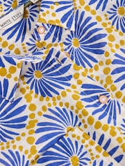 White Stuff Blue Ellie 100% Organic Cotton Shirt - Image 6 of 6
