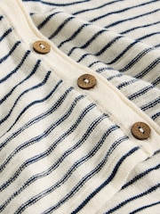 White Stuff Blue Naria Stripe Linen Blend Tank - Image 6 of 6