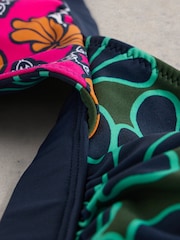 White Stuff Green Sunshine Reversible Bikini Top - Image 7 of 7