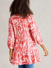 White Stuff Red Marta 100% Cotton Tunic - Image 1 of 6