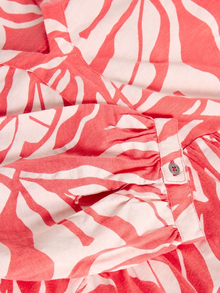 White Stuff Red Marta 100% Cotton Tunic - Image 6 of 6