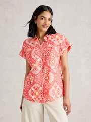 White Stuff Pink Ellie 100% Organic Cotton Shirt - Image 3 of 7