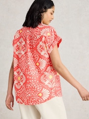 White Stuff Pink Ellie 100% Organic Cotton Shirt - Image 4 of 7