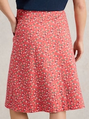 White Stuff Red Nell Reversible 100% Organic Cotton Skirt - Image 2 of 4
