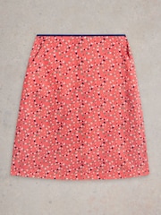 White Stuff Red Nell Reversible 100% Organic Cotton Skirt - Image 4 of 4
