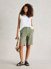 Verde - White Stuff Hayley Chinos Shorts - Imagen 3 de 6