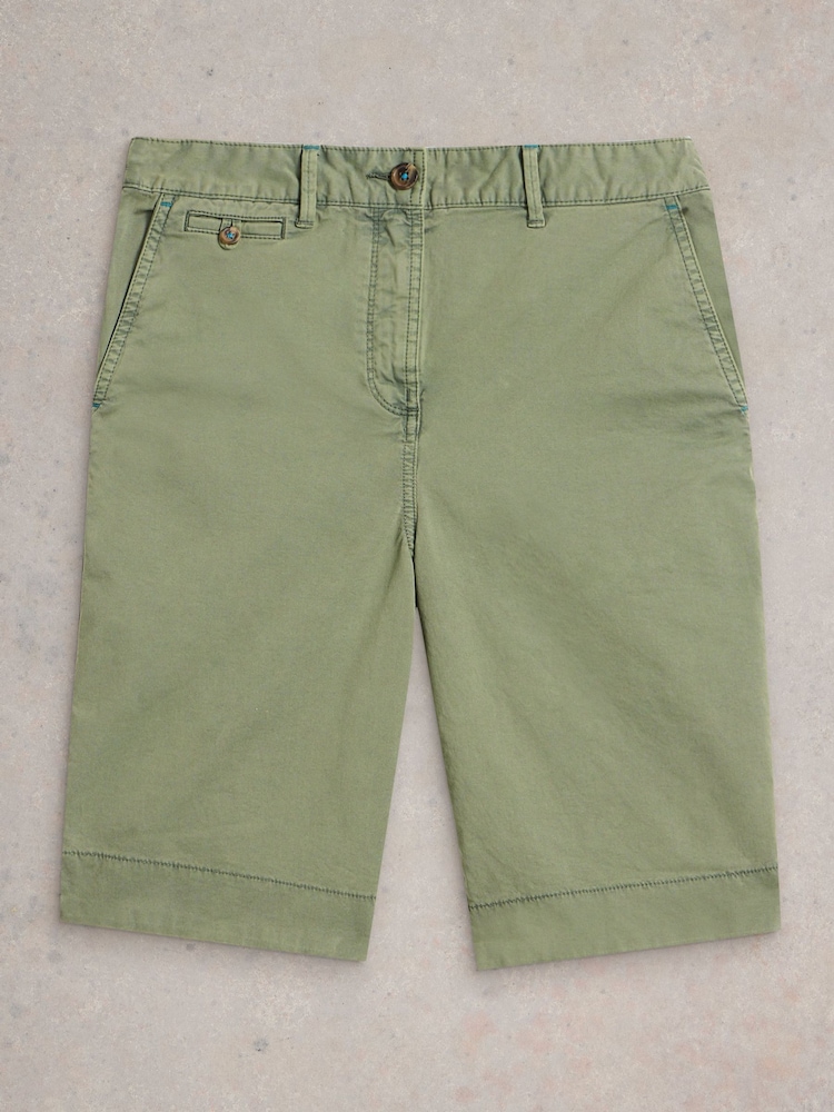 White Stuff Green Hayley Chinos Shorts - Image 5 of 6
