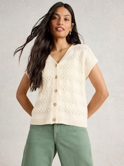 White Stuff White Tessa 100% Organic Cotton Tank - Image 1 of 6