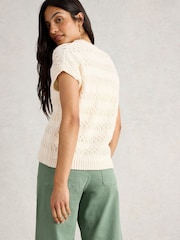 White Stuff White Tessa 100% Organic Cotton Tank - Image 2 of 6