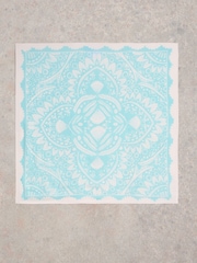 White Stuff Blue Sunny Days Square Scarf - Image 2 of 3