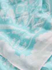 White Stuff Blue Sunny Days Square Scarf - Image 3 of 3