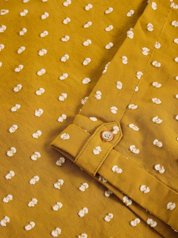 White Stuff Yellow Ellie 100% Organic Cotton Shirt - Image 6 of 6